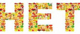 запрет на овощи и фрукты содержащие калий